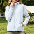 thumbnail image 2 of Acaics Girls' Hooded Rain Jacket: Lightweight Waterproof Zip Up Windbreaker with Pockets, Sun Protection Coat for Teens Ages 7–17, 2 of 10