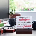thumbnail image 4 of Clear Decorative Table Sign, Small Acrylic Office Desk Decor Thank You Coworker Fade  With Wood Stand For Home, 4 of 8