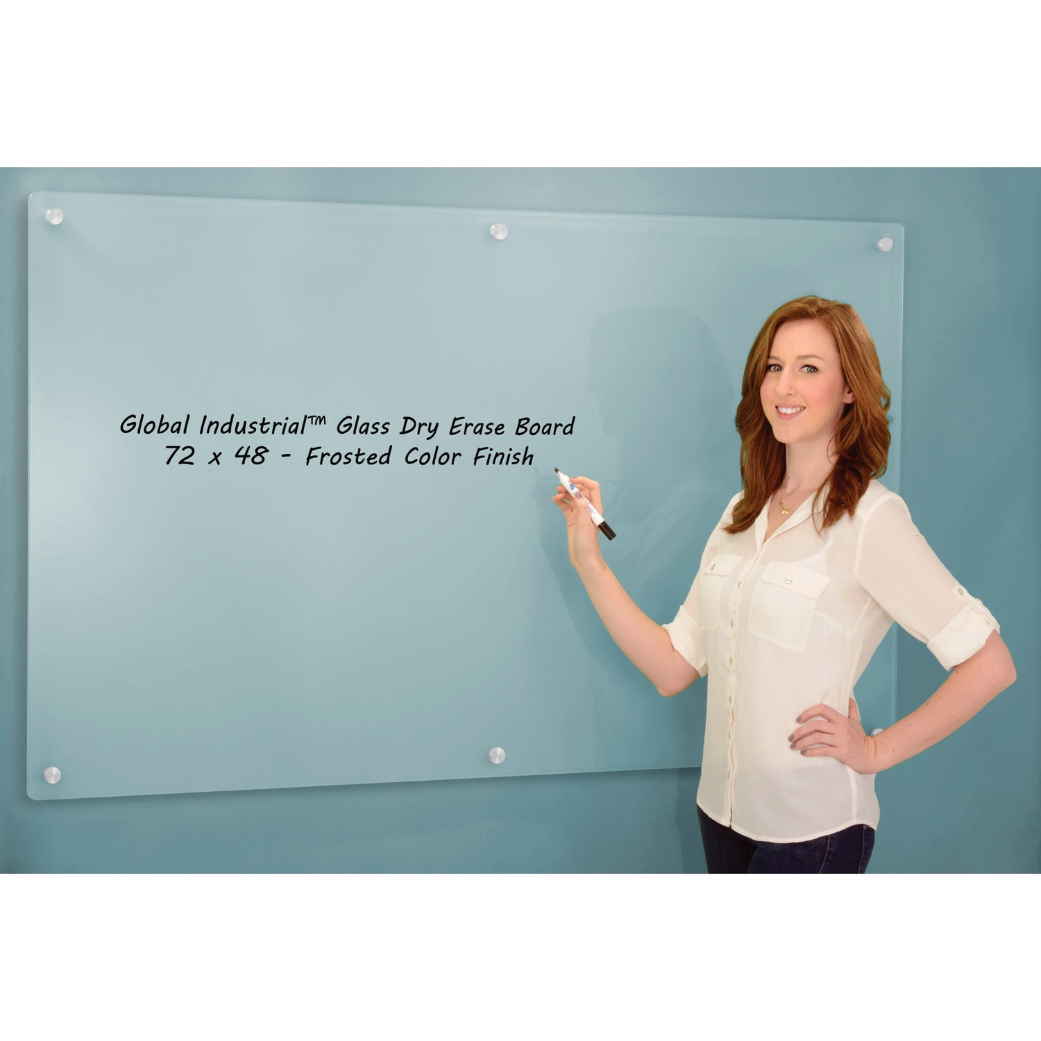 Dry Erase Board - Frosted Glass, 72 x 48
