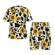 thumbnail image 1 of Balery Cute Cow Print Sunflower D Conjunto de Pijama Infantil de Manga Corta con Estampado – Ropa de Dormir de Algodón Suave-Small, 1 of 6