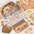 thumbnail image 3 of 36PCS Cute Capybara Stationery Set with Pencil Case Gel Pens Pencil Stickers Pins Notebooks Sticky Notes, 3 of 7