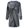 thumbnail image 6 of Gray Bird Feathers Closeup Texture Women Elegant Long Sleeve Warm Dress Autumn Winter Sweater Dress Casual Pullover Mini Dresses, 6 of 7