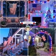 thumbnail image 6 of SUMMIT Connectable Red White and Blue Lights Indoor Outdoor, 100 LED 33ft 4th of July Decorations Light Plug in, 8 Modes Globe String Lights with Remote for Independence Day Party Patriotic Decor, 6 of 17