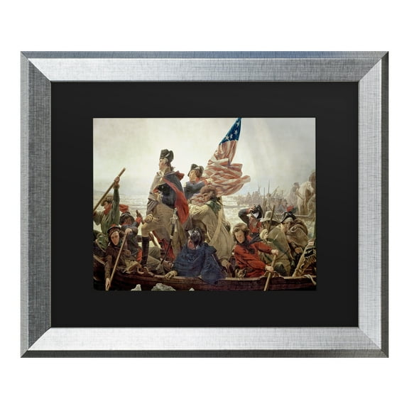 Trademark Fine Art ''Washington Crossing Delaware River in 1776' Canvas Art by Emanuel Leutze