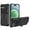 Black, variant on Feishell for iPhone 17 Wallet Case Slide Credit Card Holder Stand Kickstand Rugged Hard PC + Soft TPU Shockproof Heavy Duty Armor [Military Grade Protection] Grip Phone Case,Pink