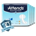 Attends Adult Incontinence Absorbent Pads, Regular Unisex, Contoured 12