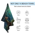 thumbnail image 2 of Landscape Butterfly Beach Towel, Microfiber Beach TowelsAbsorbent, Compact, Beach Blanket, Lightweight Towel for The Swimming, 2 of 7