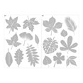 thumbnail image 1 of 1 pieza de pegatinas anticolisión YONGSHENG para ventana forma de hoja de mariposa, 1 of 5