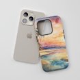 thumbnail image 3 of Beach Sunset For All iPhone Series Protective Phone Case Watercolor Multicolor, 3 of 7