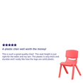 thumbnail image 5 of Flash Furniture 4 Pack Red Plastic Stackable School Chair with 12'' Seat Height, 5 of 5