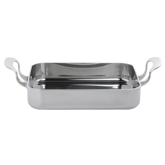 HUBERT® Roasting Pan Stainless Steel Pan - 11 1/2"L x 9 1/2"W x 2 3/8"H