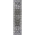 thumbnail image 3 of JONATHAN Y WASHABLE 2 x 8 Runner Rug, Alanya Ornate Medallion - Dark Green/Gray, WSH100B-28, 3 of 10