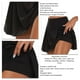 thumbnail image 4 of Falda de mujer con pantalones cortos falsos pantalones cortos de 2 piezas falda de entrenamiento de cintura alta para verano negro S, 4 of 5