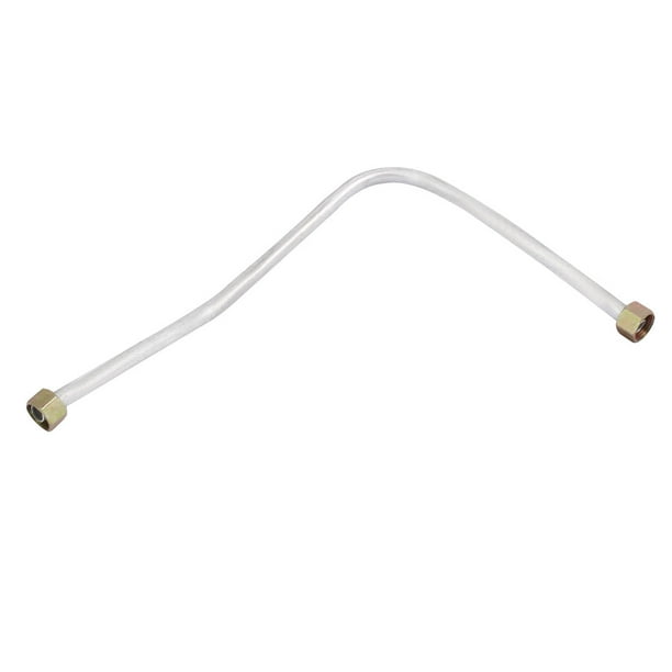 440 Length Aluminum Air Compressor Exhaust Tube Replacement Silver Tone