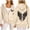 Beige, variant on Womens Angel Wings Print Zip Hoodies Trendy Loose Fit Hooded Sweatshirts Long Sleeve Y2K Fall Fashion Jackets Y2K Hoodies Navy L