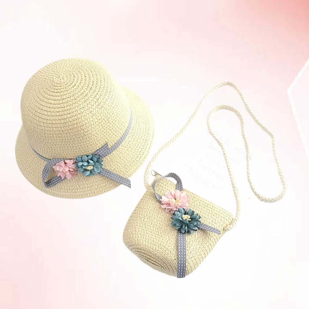 Kids straw beach bag deals