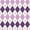 Purple Heart Plaid Pattern, variant on FORMRS Pencil Case with 3 Compartments School Large Capacity Zipper Pen Pouch Stationery Organizer, Rainbow Heart Pattern
