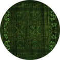 thumbnail image 1 of Ahgly Company Indoor Round Persian Green Traditional Area Rugs, 3' Round, 1 of 1