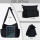 thumbnail image 2 of Canvas Shoulder Bags For Women, Large Capacity Solid Soft Denim Leisure Travel Bag Multiple Pockets Denim Crossbody Bag Denim Bags, 2 of 4