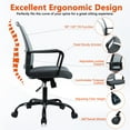 thumbnail image 4 of CLATINA Ergonomic Office Desk Chair - Mesh Office Chair with Adjustable Lumbar Support, Rolling Comfortable Computer Task Chairs with Arms for Home Conference-Gray, 4 Pack, 4 of 8
