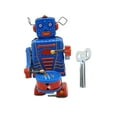 thumbnail image 3 of 2xWindup Drumming Robot Toy Adorno Novedoso Para Fiestas Recuerdos Regalo De Navidad, 3 of 8