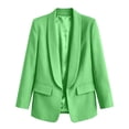 thumbnail image 4 of CHGBMOK Plus Size Blazers for Women Business Casual Long Sleeve Suit Jacket Lapel Open Front Work Blazer with Pocket, 4 of 4