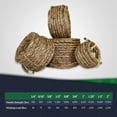 thumbnail image 6 of Twisted Manila Rope (1/2 inch) - SGT KNOTS - 3 Strand Natural Fiber Rope - Multipurpose Heavy Duty Utility Cord - Moisture and Weather Resistant - Commercial, Industrial, Outdoor, Home Decor (600 feet, 6 of 8