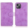 thumbnail image 2 of SaniMore for iPhone 14 6.1" 2022 Case, Flip Folio PU Leather Wallet Cover with Detachable Shell Wrist Strap Kickstand Card Slots Business Shockproof Case Magnetic Clasp for iPhone 14 6.1" 2022, Purple, 2 of 13