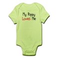 thumbnail image 1 of CafePress - My Poppy Loves Me Baby Onesie - Baby Light Bodysuit, 1 of 1