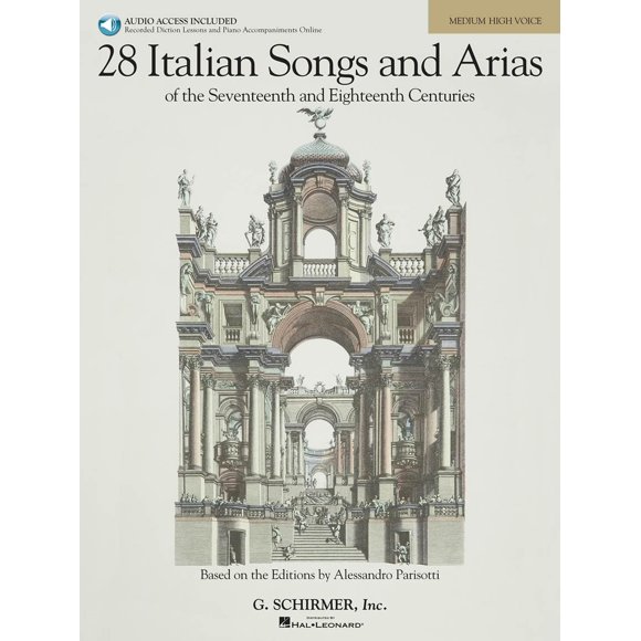 Cancionero G. Schirmer, Inc. – 28 canciones italianas y arias