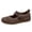 Brown, variant on Wensltd Women Shoes Slip On Loafers Solid Color Spring Fall for Daily Office Wear