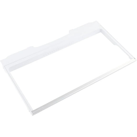 Whirlpool W11127833 OEM, White French Door Refrigerator Crisper Drawer Cover Frame
