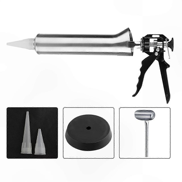 Heavy-Duty Caulking Gun for Ceramic Tile Grouting, Stainless Steel Mortar Sprayer Tool