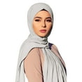 thumbnail image 3 of UJNDER Women's Solid Color Long Scarf Convenient Fashion Accessory for Women Hair Scarf GY2, 3 of 3