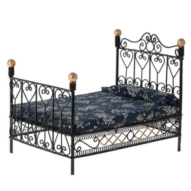 1:12 Mini colchón de cama doble para accesorios de Zulema Muebles en miniatura de la casa de muñecas