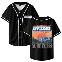 Josiah Queen The Mt. Zion Tour Merch Baseball Jersey Shirt V-Neck Women Men Short Sleeve Streetwear Clothes