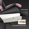 thumbnail image 5 of Bigzzia Gaming Chair Office Chair, Ergonomic Game Chair with Headrest & Lumbar Pillow, Black Pink, 5 of 9