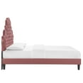 thumbnail image 6 of Modway Gwyneth Tufted Performance Velvet Queen Platform Bed in Dusty Rose, 6 of 10