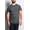 Charcoal, variant on Victorious Men's Flight MA-1 Long Length Curved Hem T-Shirt TS652 - DPK -MED