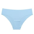 thumbnail image 4 of COMVALUE Ice Silk Underwear for Women Lace Cheeky Bikini Panties Full Coverage Soft Stretch Hipster Ladies Briefs 1 Pack (Blue, XL), 4 of 4