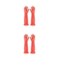 thumbnail image 3 of Yuarrent 1 par de guantes de limpieza, manopla de , tocados limpios, diseño grueso, accesorios para el hogar, cintura antideslizante, naranja / Naranja/M 2Conjunto, 3 of 6