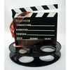 Hollywood Studio Clapboard & Reel Centerpiece - Black