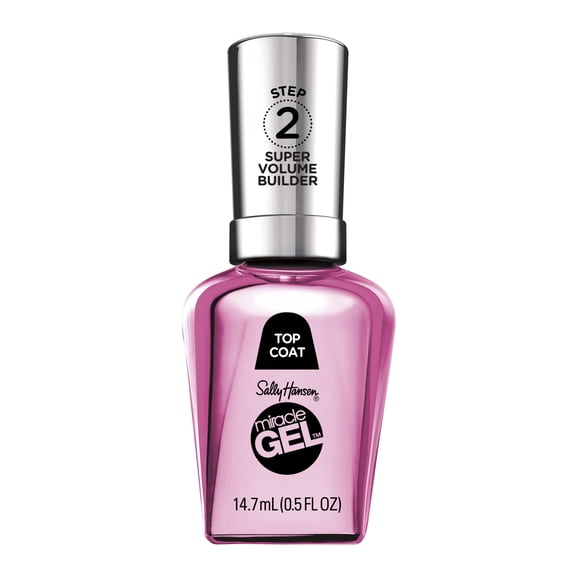 Sally Hansen Miracle Gel, SuperVolume Builder IV, Nail Polish Top Coat, No UV Lamp Needed