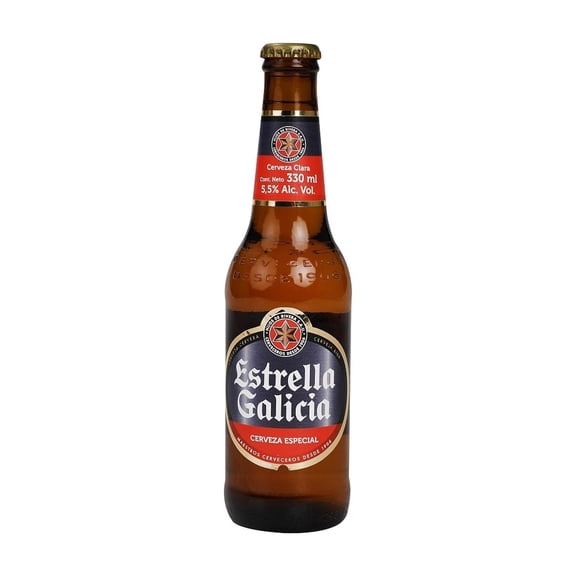 Cerveza Estrella Galicia clara 330 ml