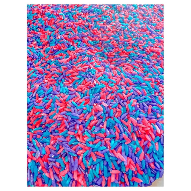 Llenadora de contenedores sensoriales Sensory-N-Stuff, arroz coloreado con unicornio
