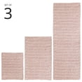 thumbnail image 2 of Juego de alfombras de baño mDesign, 100% algodón, absorbente de agua, color rosa, 2 of 9