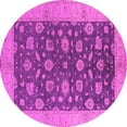 thumbnail image 1 of Ahgly Company Indoor Round Oriental Pink Industrial Area Rugs, 3' Round, 1 of 4