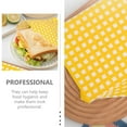 thumbnail image 3 of DEEPCRAFF 100pcs Square Food Paper Sheets for Sandwich Wraps in Bakeries Yellow, 3 of 6