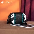 thumbnail image 7 of Montana West Cow Print Crossbody Bag for Women Western Tooled Design with Built in Card Holder, Stylish and Functional Purse, Black, 7 of 7