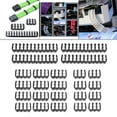 thumbnail image 1 of 24 Uds 6 pines 8 pines 24 pines Cable abrazadera Clip organizador tocador para 3-3,6mm PC Cables de alimentación ordenador Cable Manager piezas negro, 1 of 8